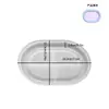Molde de silicona para bandeja de frutas epoxy DIY transfronterizo, plato ovalado, bandeja de almacenamiento de amor, plato de frutas de flor de nube