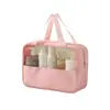 Bolsa de Lavado Engrosada Nueva de Gran Capacidad Estilo Patchwork Bolsa de Maquillaje Impermeable a Prueba de Polvo Portátil de Mano Bolsa de Almacenamiento para Viajes