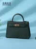 Bolso de Mano Kelly Segunda Generación Piel de Lagarto de Alta Venta Transfronteriza Bolso Cruzado para Mujer de Piel Genuina Bolso de Hombro Kelly de Moda y Versátil