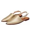 Verano 2021 nuevo transfronterizo Amazon comercio exterior mujeres talla grande spot moda europea y americana temperamento puntiagudas sandalias planas