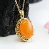 Colgante de Ámbar Natural Lleno de Miel Collar de Cera de Abeja Vieja Joyería Fábrica Venta al por Mayor Dropshipping S4022702