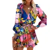 2026 Ropa Femenina Transfronteriza Europea y Americana Dropshipping Moda Otoño Nuevo Estilo Falda Corta Estampada Falda Retro Francesa Ceñida a la Cintura