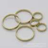 Materiales Hechos a Mano para Bricolaje, Accesorios de Ferretería, Anillos Lisos de Latón, Anillos de Cobre, Anillos para Anillos, Materiales para Joyería de Bricolaje