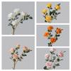 Flores Artificiales Tipo Rosa y Plantas Verdes al por Mayor para Decoraciones de Bodas y Manualidades, Ins Transfronterizo