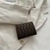 Billetera pequeña plegable con estampado de estrella de cinco puntas y purpurina fina de moda, estilo sobre simple con tapa abatible y múltiples ranuras para tarjetas para estudiantes