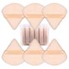 Brocha de Maquillaje Triangular Flocked de Doble Cara Herramienta de Belleza para Cojín de Aire Polvo Suelto Fijador Puff de Cristal Ultrasuave
