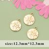 Acero inoxidable 316L geométrico moda vintage con anillo colgante aretes collar joyería accesorios semiacabados