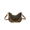 Bolsa Feminina de Luxo 2026 Nova Moda Executiva Retrô Monograma Bolsa de Ombro Casual Transversal Bolsa Sela de Luxo