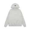 Fog Essentials Sudaderas com Letras de Silicone Estéreo para Homens e Mulheres American High Street Moletons com Flocagem Jaqueta Moletom