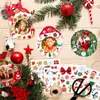 ET040 Árvore de Natal Alce de Natal Casa Adesivo DIY Moldura de Foto Decoração Adesivo de Quebra-cabeça Adesivo de Desenho Animado