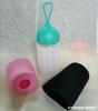 Funda de Silicona para Vaso Fondo Engrosado Media Funda para Vaso Cubierta Creativa Anticaída para Botella Vaso de Vidrio Silicona Vaina para Vaso de Agua 7.0*11