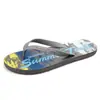 Chanclas de Nuevo Estilo con Graffiti para Hombre, Moda de Verano, Chanclas para Hombre, Sandalias de Playa Antideslizantes Personalizadas, Tendencia