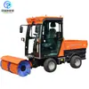 Barredora de nieve autopropulsada tracción en las cuatro ruedas cabina cerrada barredora de nieve para exteriores tracción en las cuatro ruedas doble cilindro equipo de retirada de nieve
