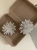 Design de Nicho Novo Estilo Brincos Leve Luxo Nicho Distintivo Flor Borla Preta Brincos Brincos