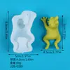 Molde para Pastel de Fondant DIY Serie Animales Búho Gato Rana Oso Vela Aromática Molde de Silicona