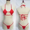 Roupa Íntima Sexy Transfronteiriça Mini Roupa de Banho Roupa de Banho Feminina Perspectiva Sexy ebay Conjunto Biquíni de Três Pontos 488
