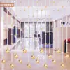 Cortina de Cuentas de Cristal Cortina Divisoria para Entrada, Modelo Nuevo sin Taladro para Sala de Estar y Baño, Cortina de Cuentas Divisoria Puerta a Puerta