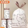 Bolsas de Basura Gruesas para el Hogar con Cordón para Cocina y Baño, Bolsas de Plástico Espesadas de Tamaño Mediano y Grande para Residuos de Cocina, Bolsas de Limpieza para Oficina