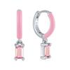 Pendientes de Plata de Ley S925 con Aguja de Plata, Celi Europeo y Americano, Diamante de Epoxy Francés, Venta Caliente Transfronteriza, Personalidad de Moda, Pendientes Coloridos