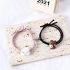Pulseira de ferro de coelho Baoxiong um par de pulseiras de borracha pequenas de desenho animado fofas para enviar para namorados namoradas pulseira atacado