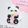 Acessórios de Resina de Panda Rosa Fofo de Desenho Animado Materiais Manuais DIY Capa de Celular Chaveiro Flor para Sapato Joia Atacado
