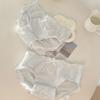 Algodão Puro Antibacteriano 5A no Fundilho Estilo Fofo e Doce Cobre o Quadril Roupa Íntima de Algodão para Bebê Calcinhas Femininas Novas 2025