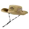 Sombrero de Vaquero Occidental para Hombre, Sombrero de Sol de Verano para Exteriores, Sombrero para Montañismo, Viajes, Pesca, Sombrero de Pescador, Secado Rápido, Transpirable, Sombrero de Protección Solar
