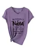 Mi apodo es Nana 2 Camiseta Casual Suelta de Manga Corta con Estampado Puntual Transfronteriza Europea y Americana Comercio Exterior para Mujer