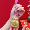Encantos de Bolsa Personalizados al por Mayor para el Año Nuevo del Caballo 2026, Llaveros Dorados, Bolsas de la Suerte, Colgantes para Teléfono de la Suerte, Pequeños Regalos