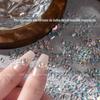 Nail art bugigangas cor transparente mini em forma de diamante em forma de mar bolha de sal queijo plano Super Flash unha diamante Novo