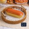 Material PU molhado macio de recuperação lenta simulação pão comida adereços amassar modelo de descompressão descompressão croissant pão torcido