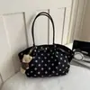 Bolso de Mano Nuevo de Gran Capacidad Bolso de Hombro Cruzado de Moda Versátil para Viajes Diarios Bolso Tote de Lunares de Moda para Mujer