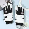 Guantes de Esquí de Terciopelo Engrosados de Colores de Moda para Pareja, Guantes de Dedo Antideslizantes con Pantalla Táctil para Ciclismo al Aire Libre en Invierno