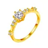 Anillo Kalaimei de Moda Más Vendido con Seis Garras y Aspecto de Alta Gama, con 7 Diamantes Pequeños, Anillo de Ágata Fresco y Sencillo Estilo Japonés
