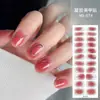 Color Sólido Pegatinas para Uñas Sin Hornear Impermeables Hielo Translúcido Gel para Uñas Simple Popular Amazon Degradado Simple Versátil