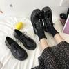 Zapatos Pequeños de Cuero Negros para Mujer Estilo Japonés Zapatos Jk Primavera 2025 Nuevos Estilo Británico Estilo Coreano Versátiles Zapatos Planos Retro