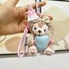 Boneco de Pelúcia Little Red Book Duffy Bear Cute Shirley Mei Car Keychain Bag Pingente Presente para Menina