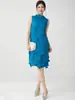 Vestido plisado irregular hecho a mano para mujer, Ropa de mujer de alta gama y elegante, Diseño Miyake, Falda de lujo accesible de alta gama