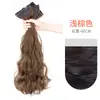Peruca para Mulheres com Cabelo Longo, Extensões de Cabelo em Três Peças, Cabelo Realista, Volumoso, Aumento do Volume do Cabelo, Ondas Grandes, Extensões de Cabelo Invisíveis e Sem Costura