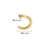 Anéis Abertos de Aço Inoxidável Acessórios para Joias DIY Anel Único Dourado Acessórios Artesanais Argolas de Ligação Anéis de Conexão para Colar e Pulseira