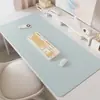 Protetor de Mesa Color Sólida, Anti-Queda, Anti-Risco para Mesa de Escritório e Estudo, Impermeável, à Prova de Óleo, Antiderrapante, Tapete Silencioso de Couro para Mesa de Centro