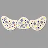 Pegatinas de pecas para el Día de la Independencia Americana Transfronterizas con Estrellas Rojas y Azules, Impermeables y a Prueba de Sudor, Pegatinas de Maquillaje de Fiesta de Larga Duración