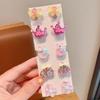 Aretes para Niños Clip para Oreja Sin Dolor Agujeros en las Orejas Aretes Súper Lindos para Niños Nueva Llegada Arete de Tachuela Joker para Niña Pendiente
