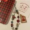 Cadena colgante de cuentas CCD navideña limitada Cadena de calcetín de Navidad Cadena de teléfono móvil Colgante de Instagram Lanyard lindo Cámara nicho