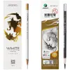 Lápiz de Carbón Blanco Marca Marley para Estudiantes de Arte Lápiz de Calco Blanco Especial de Melamina de Alto Brillo Entrenamiento para Examen de Pintura Individual