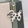 Cordão de Couro Dalmata de Vaca Tendência Pingente de Bolsa de Filhote Pingente Miu Acessório de Roupa Cachorro de Desenho Animado