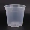 Nuevas macetas de plástico transpirables al por mayor, macetas para suculentas, hortensias, taro de hojas coloridas, macetas de vivero para plantar, macetas transparentes