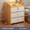Mesita de Noche Pequeña para Dormitorio del Hogar 2026 Venta Caliente Almacenamiento Gabinete Pequeño Mesita de Noche para Habitación de Alquiler Estante de Almacenamiento Simple