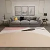 Estilo Ins Nórdico Tapete de Veludo Cristalino Casa Sala de Estar Tapete Grande Sofá Mesa de Centro Tapete Quarto Tapete Antiderrapante para Piso