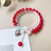 Pulsera de Cuentas Pequeña Margarita para Niñas y Estudiantes, Joyería Elástica Hecha a Mano de Boutique, Pulsera de Cristal Transfronteriza